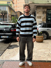 Maglioncino Riga Blu