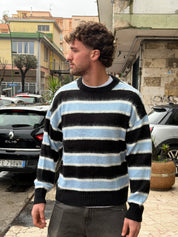 Maglioncino Riga Blu